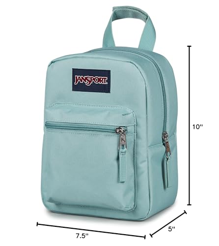 Image of JanSport Big Break Insulated Lunch Bag - Travel Cooler, Faded Sage | Small Compact Soft-Sided Travel Cooler for Day Trips