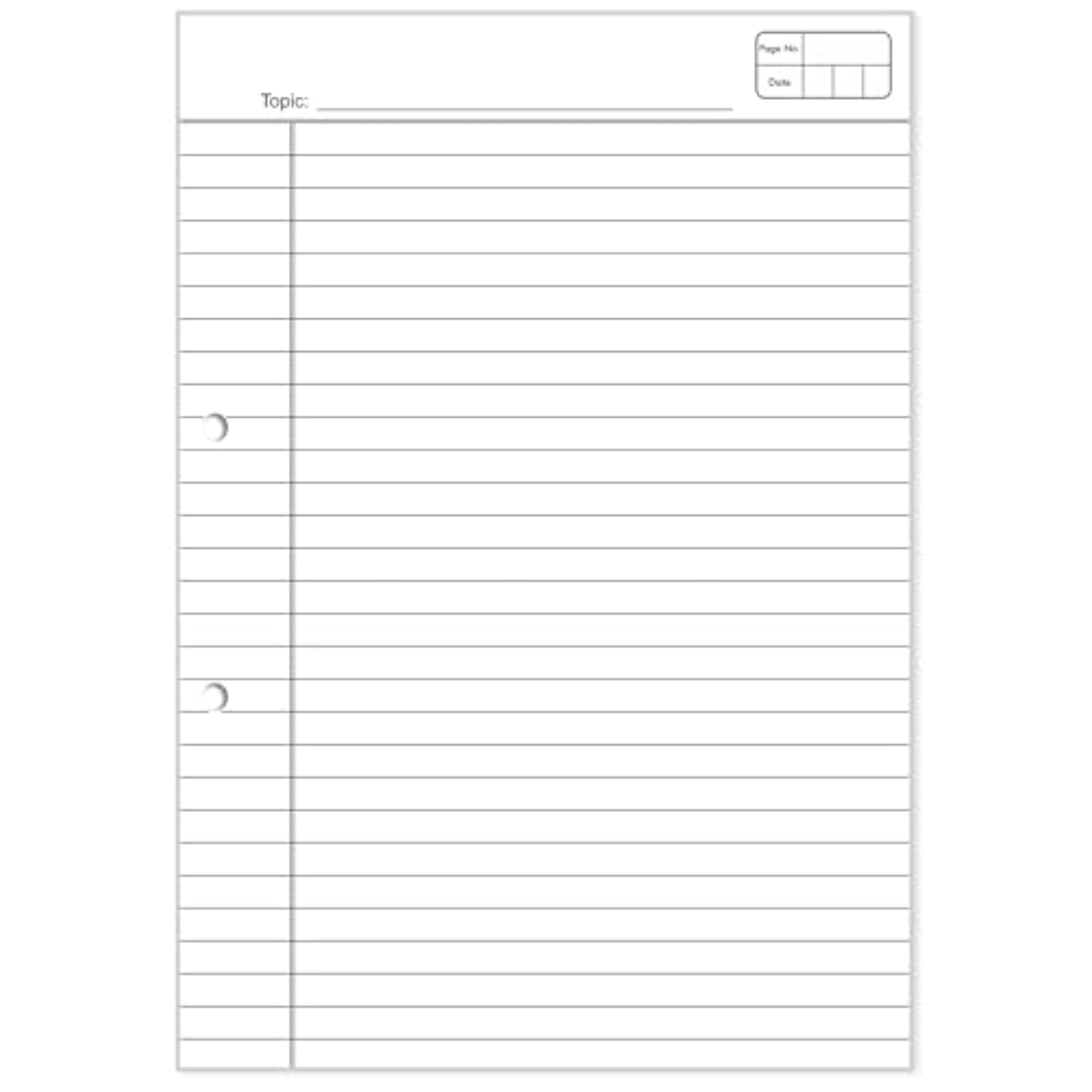 A4 Size, 200 Sheets, Loose Sheets for Binders