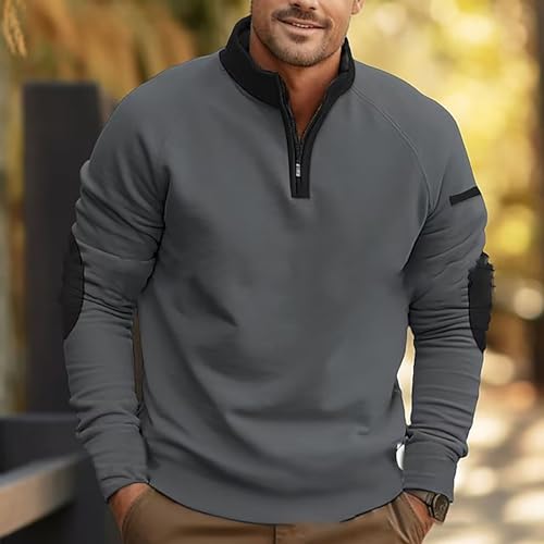 Sudadera casual 1/4 cremallera para caminar y trabajar 4