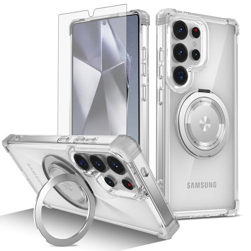 Coque Samsung S25 Ultra transparente antichoc avec film écran anti-rayure