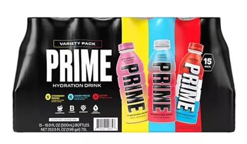 Prime Hydration Drink Variety Pack 16.9 fl.oz., 15 pk.