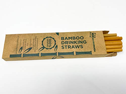 Pitillos de bambú biodegradables 9 pulg 10 unidades miniatura 7