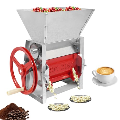 Heavy-Duty Manual Coffee Bean Peeling Machine, Hand Crank Coffee Beans ...