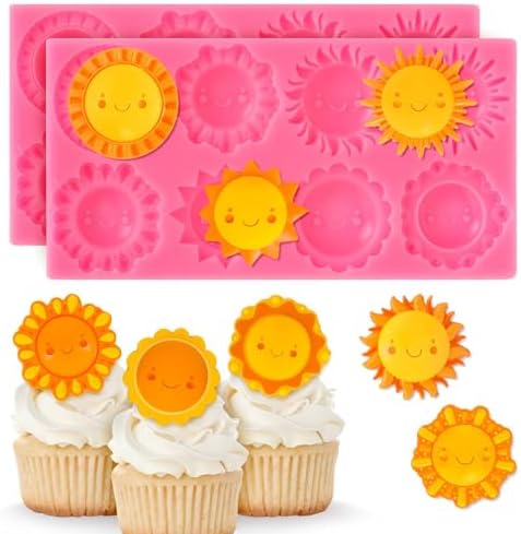 Sun-Shaped Silicone Mold For Fondant, Chocolate, Candy & Cake Decorating - Reusable Baking Tool - View #8
