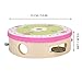 Wood Percussion Instrument, Attractive 15Cm Beautiful Tambourine Drum Bell, For Sing Or Dance Accompaniment Parties And Kids Games(Four flowers bloom)