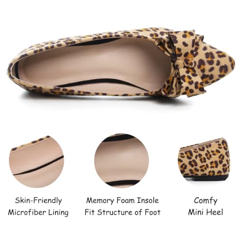 Image of SAILING LU Women's Bow-Knot Pointed Toe Ballet Flats
