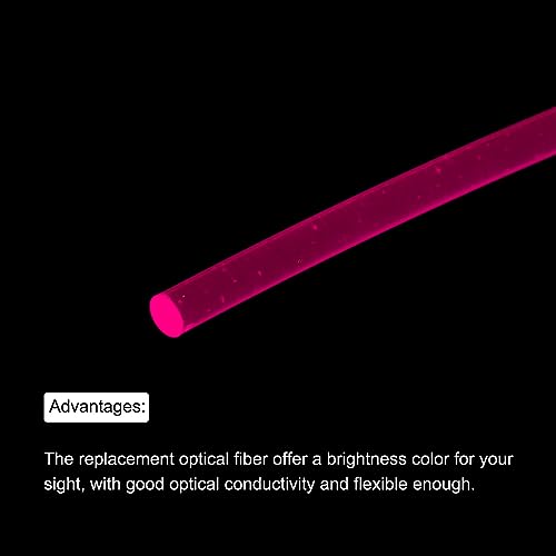 Sourcing map Aste in fibra ottica PMMA 1,5 mm x 25...