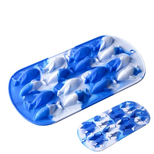 GjnjfdF Molde De Hielo De Silicona | Molde De Hielo 3D,Molde Reutilizable Flexible para Hogar Camping Bebidas