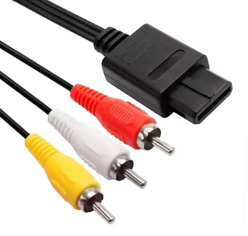 Cable euroconector para televisión Super Nintendo N64 GC Gamecube 3 RCA - imagen 2