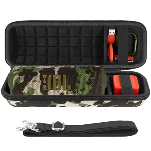 co2CREA Dur Étui de Voyage Rigide Housse Cas pour JBL Flip 7 FLip6 Flip 5 Enceinte Bluetooth Portable(boîte Seule)