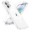 ORETECH Magnética para Funda iPhone 16, Compatible con mag-Safe, con [2X Protector de Pantalla y 1 Protector Cámara] Antichoque Antigolpes Case para Carcasa iPhone 16 Funda 6,1″ Transparente