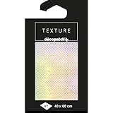 décopatch TD798C - 1 Bogen 40x60cm décopatch-Papier Motiv Texture, Meerjungfrau Gold, 30x60cm