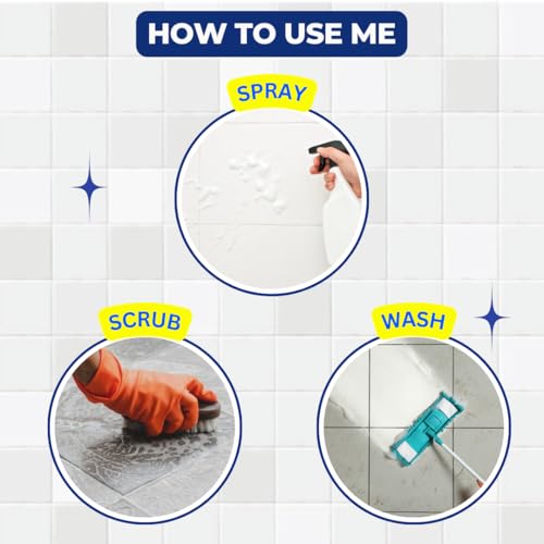 Image of Tiles & Bathroom Cleaner (750 ML) | Powerful Stain Remover for Ceramic, Marble & Granite | Deep Cleaning Liquid for Tiles, Floors & Surfaces