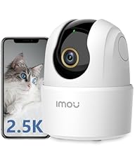 Imou 4MP Telecamera Wi-Fi Interno Videocamera Sorveglianza 2.5K, Rilevamento Umano, Audio Bidirezionale, Tracciamento di Movimento con Sirena, Compatibile con Alexa, Rotazione a 360°, 2.4Ghz Ranger 2C
