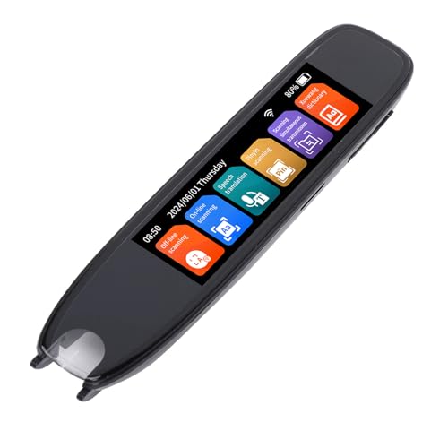 Scan Reader Pen, 142 Languages Translator Pen Support 2 Way Voice Offline Translation BT Wire Less OCR Digital Pen Reader Scanner Text to Speech Device for Learning Business