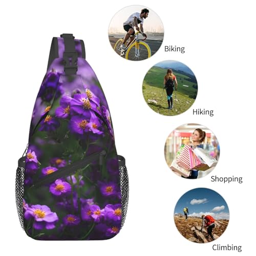 Mochila cruzada deportiva negra para senderismo unisex miniatura 6