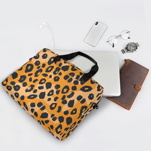 Bolso maletín para laptop 15.6" con estampado leopardo miniatura 7