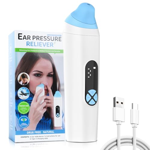 SGZIOO Ear Pressure Relief Device Eustachian Tube Unblocker Rechargable Ear Popper Ear Relief Device 3 Speed Adjust Eustachian Ear Unclogger for Flying Swimming Diving Elevator Tinnitus