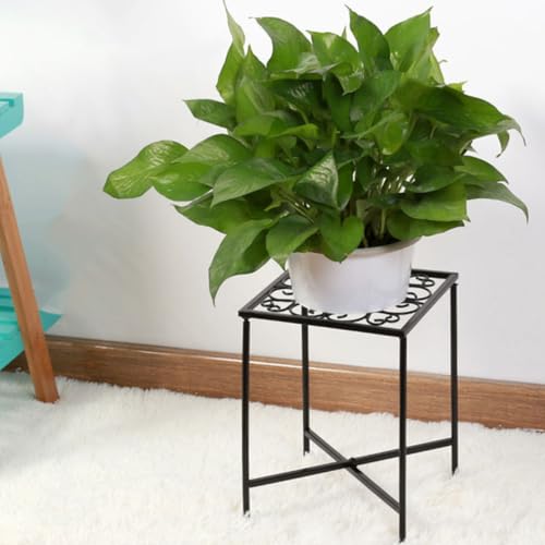 Étagère de rangement décorative en fer forgé noir durable - 6