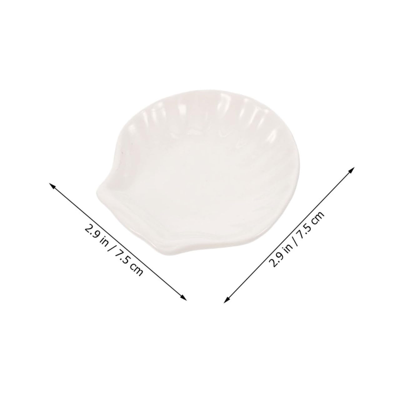 Kichvoe 4pcs Shell Shaped Tea Bag Holder Coasters Seasoning Dishes Spoon Rests for Appetizers and Dipping Sauces Friends and Family