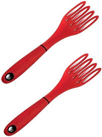 Norpro Grip EZ Fiskie Red Santoprene Combination Fork and Whisk (2 Pack)
