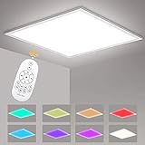 ☀ 【Intelligente Fernbedienung & Gruppierung】 Das LED Panel kann durch 360 ° Fernbedienung aus einer Entfernung von 10M gesteuert werden. Sie können die Fernbedienung verwenden, um einzel LED Panel zu steuern oder Hunderte LED Panels zusammen gruppieren, was für Sie bequemer ist, viele Lampen einzustellen.