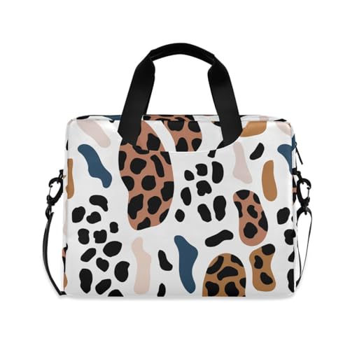 Maletín para laptop 15.6 pulgadas estampado leopardo