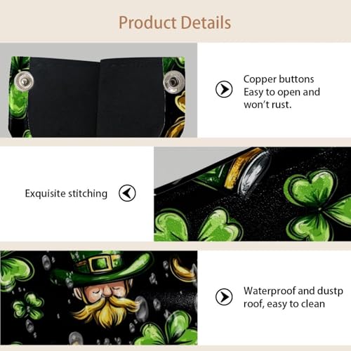 Porte-mouchoirs Saint Patrick pour décoration de table printanière verte - 4
