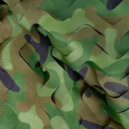 Sitong Bulk Roll Camo Netting For Hunting Military Decoration Sunshade, Woodland Camo 210d, 1.5Mx2.5M(4.9ftx8.2ft) - Image 2