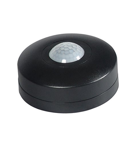 Commel INFRAROT BEWEGUNGSMELDER DECKENMONTAGE AUFPUTZ LED 360 IP20 12m WEIß SCHWARZ (311-102 Schwarz) Cover
