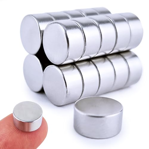PACKIVO Pack of 20 Neodymium Magnets, Diameter 10 x 5 mm, Extra Strong, Fridge Magnets for Magnetic Board, Pin Board, Blackboard, Whiteboard, Crafts, Photos, Office Deal