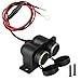 Presa accendisigari DC 12V-24V 120W Doppio foro perBarca, Auto, motocicletta, impermeabile, Cavo di prolunga da 60 cm