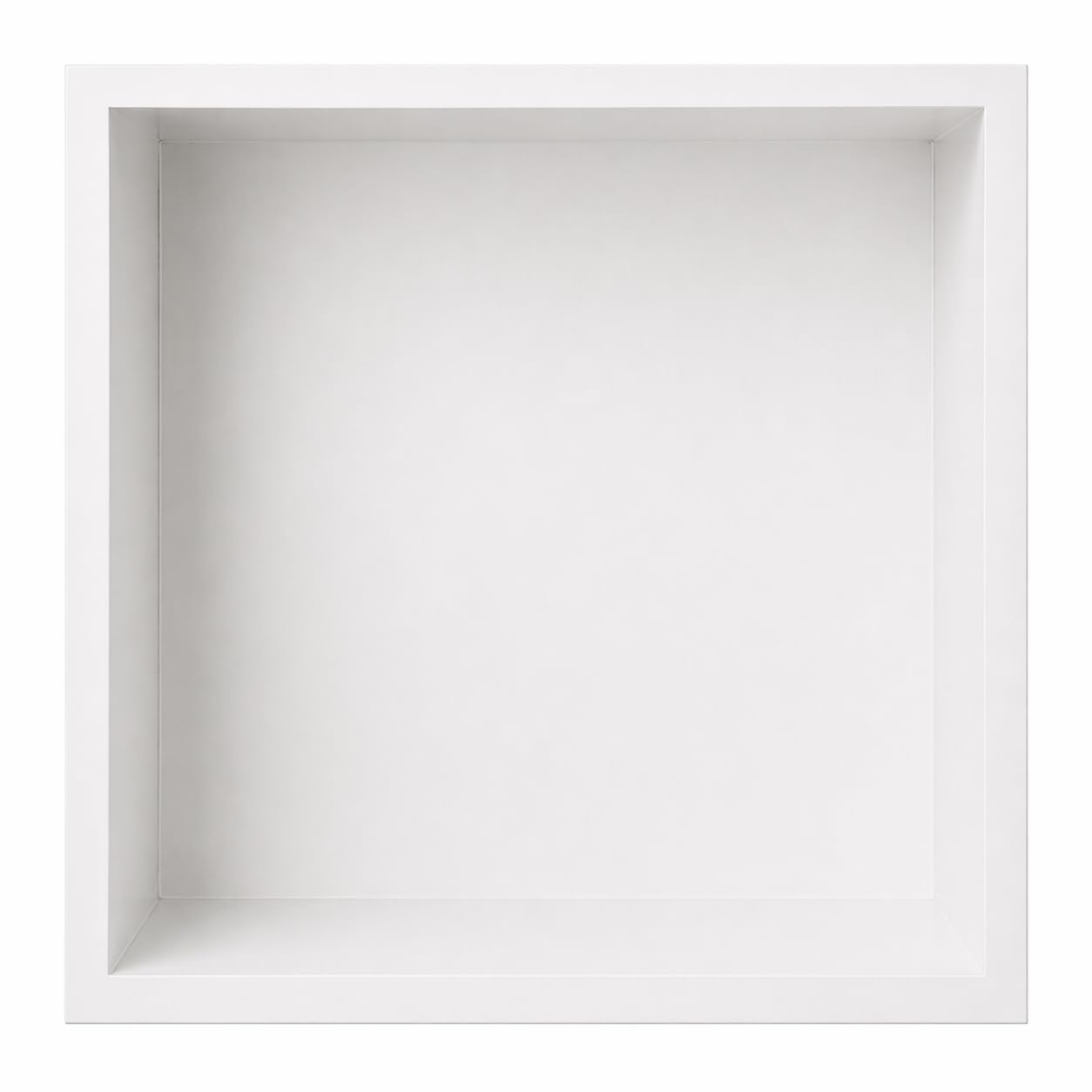 MEDIMEX - Hornacina Ducha Empotrable Atlantic HOR001 Nicho Baño Acero Inoxidable 304 | Cuadrada 33x33 cm Profundidad 10 cm, Estante Organizador Reforma Pared | 6 Acabados Premium (Blanco Mate)