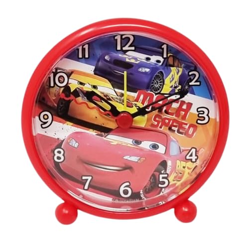 Disney Réveil de table de chevet Cars Saetta McQueen 10 x 10 cm