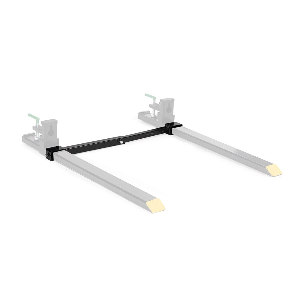 Titan AttachmentsMedium-Duty Stabilizer Spreader Bar for 4" x 2" Clamp-On Forks, 19.5-36 Adjustable Width, Fork Stabilizer for Tractor Skid Steer Bucket Attachment