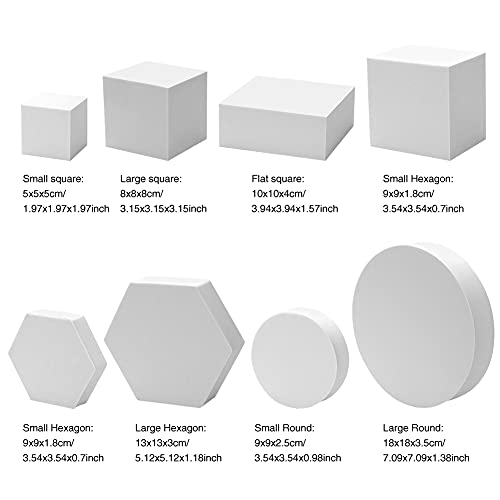 8 puntelli geometrici per foto, sfondo