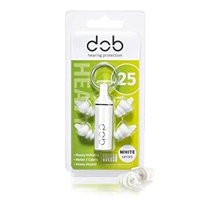 dOb Reusable White series 25dB | Gehoorbescherming oordoppen | Motor oordoppen | Vliegen | Cabrio | Industrie | Motor…