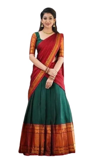 ZITON Lehenga choli, South indian Traditional Unstitched Narayanpet Half Sareee - Review, Price and Buying Guide
