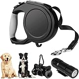 8m Einziehbare Hundeleine, Hunde Rollleine GroßE Hunde, Hundeleine Gurt Rollleine, Einziehbare Hundeleine Mit Led Licht, MüLlbox Und MüLlsack, Anti Rutsch Griff, Hundeleine GroßE Hunde, Bis 50Kg