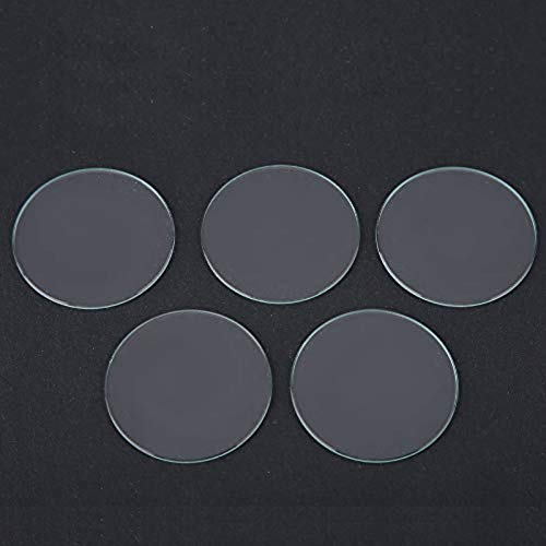 5 STÜCKE 37/38/39 MM Runde Flache Uhr Kristalllinse Glas Ersatzteile für Uhrmacher Reparatur(38mm) Cover