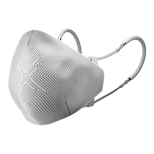xMask Pro 2.0 - Reusable/Washable Face Mask with Replaceable Premium Grade Filter - Airtight Seal, Breathable, Silicone Ear Loops, Adjustable to fit Men/Women - 100 Hour Filter Life - White
