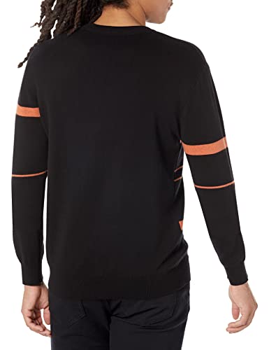 GUESS Men's Philbert Logo Striped Sweater2