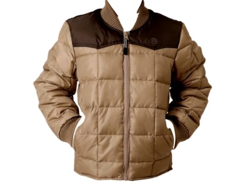 ROPER Boy's Tan and Brown Polyfilled Jacket