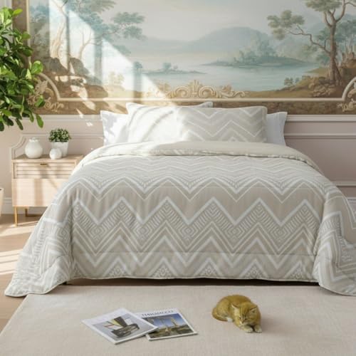 HaraDeco Edredón Sherpa Reversible Invierno