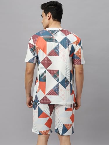 Image of Wear Your Opinion Mens Co ord Set All Over Printed T-Shirt & Short Set