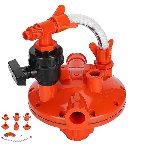 Imagen de Fydun Regulador de Presión de Agua Profesional para Aves de Corral Equipo de Agua para Granja Potable para Pollos Regulador de Presión de Salida para Familias (Válvula reguladora