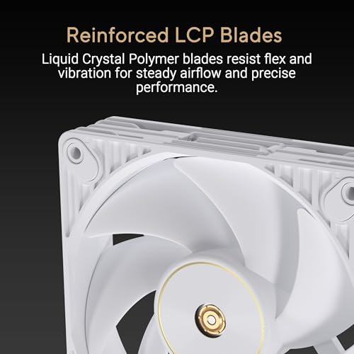 Image of ASUS ProArt PF120 120mm PWM Fan White Edition, 3000RPM, High Airflow /Static Pressure, Daisy-Chain Design