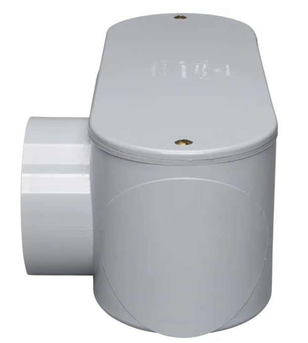 LL15 (078156) 1-1/2" PVC Type LL Conduit Body, Schedule 40, Electrical Access Fitting, Gray, Weatherproof, (1 Unit)