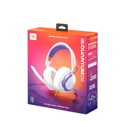 Quantum 250 Cuffie Gaming Over-Ear Cablate, Quantum Spatial Sound, Microfono Noise-Cancelling, Filo 3.5mm, Parti Sostituibili, Compatibili con Apple/PC/Xbox/PlayStation/Nintendo Switch, Bianco - Cuffia gaming - Immagine 5