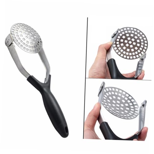 Kartoffelstampfer, Knoblauchpresse, Edelstahl, Karottenpresse, Kartoffelstampfer, Kartoffelpresse, Stampfer, Ton, Süßkartoffel (Color : As Shownx2pcs, Size : Mediumx2pcs)